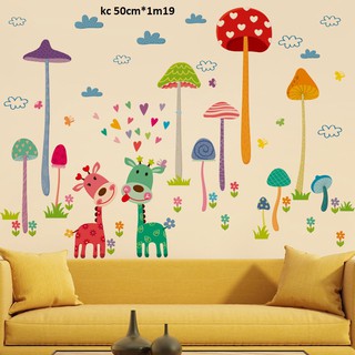 Decal dan tường hưu nấm