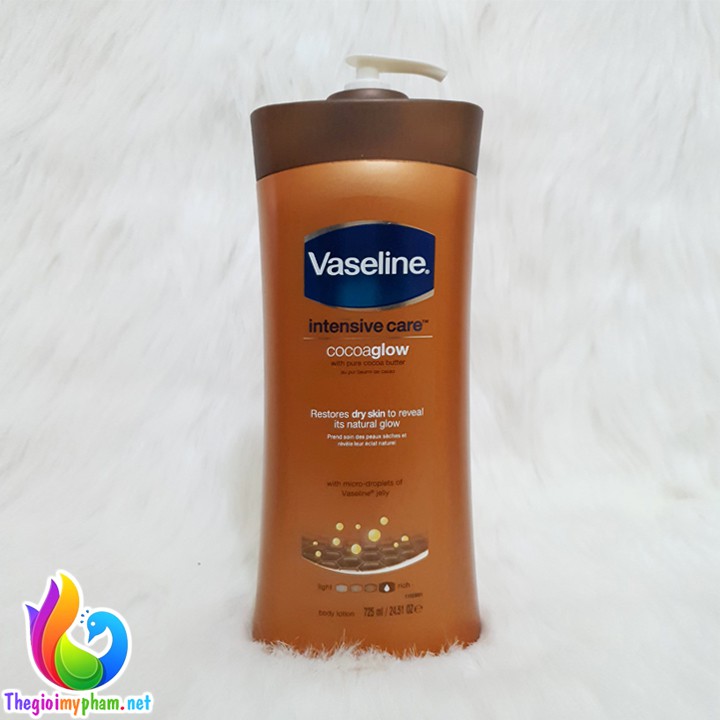 Sữa Dưỡng Thể Vaseline Body Lotion Mỹ 725ml - Cocoa Glow