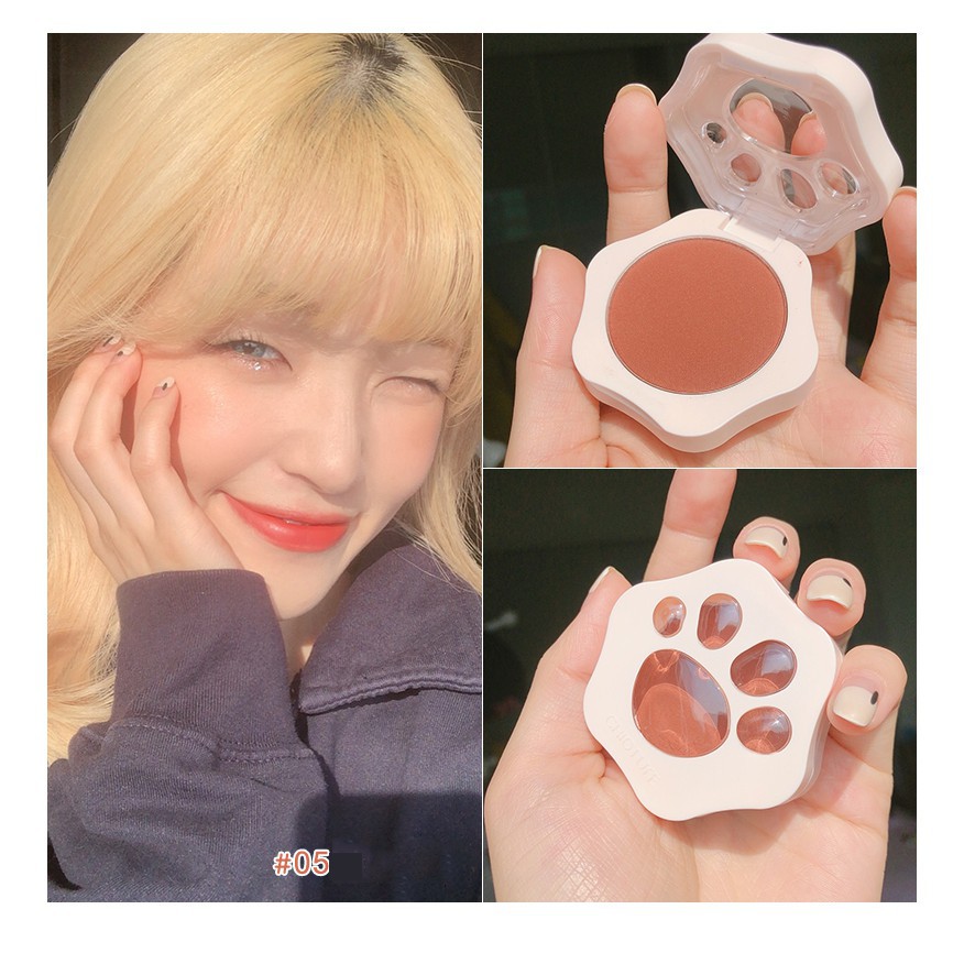 Phấn má hồng Chioture Sweet Paw Blusher tông lì trang điểm tự nhiên và kiềm dầu 3.3g | BigBuy360 - bigbuy360.vn