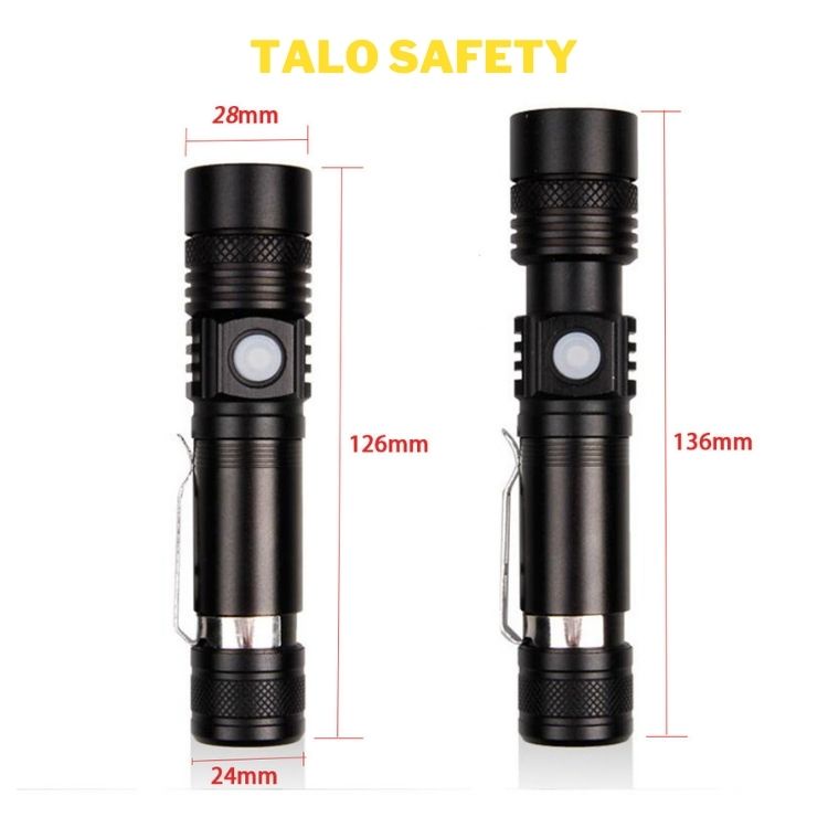 Đèn pin siêu sáng cầm tay mini led T6 MÃ 20, pin 18650 chống nước tốt