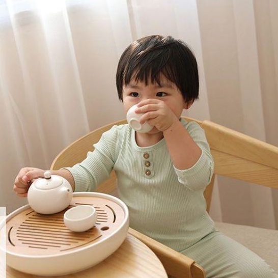 Bộ Đồ Dài Tay 3 Cúc Thun Gân CHÍNH HÃNG MINKY MOM QUẢNG CHÂU