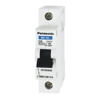 CB MCB 1 pha 1 cực 1 tép tự động Panasonic 10A 16A 20A 25A 32A 40A 50A 63A