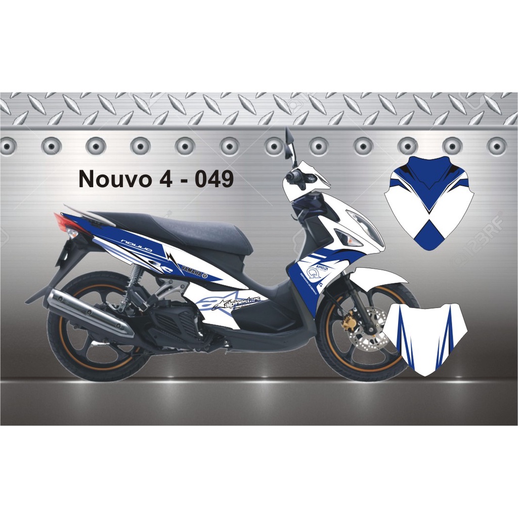 9 Mẫu Tem Trùm Nouvo Lx Xanh Trắng