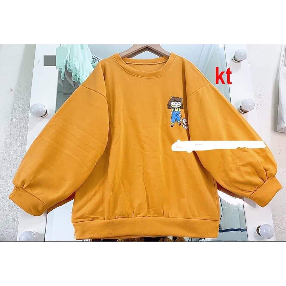 Áo thun bo gấu cô gái mèo KTH0121