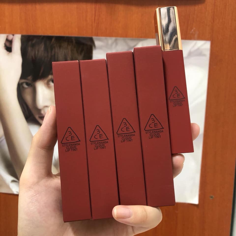 Son 3.c.e cloud lip tint imamnence màu đỏ trầm