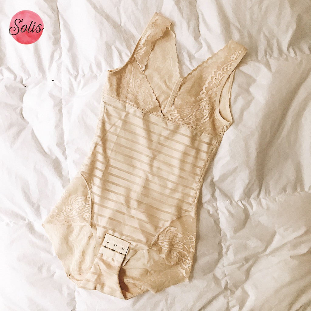 Bộ đồ lót liền thân phối ren - MS 7805