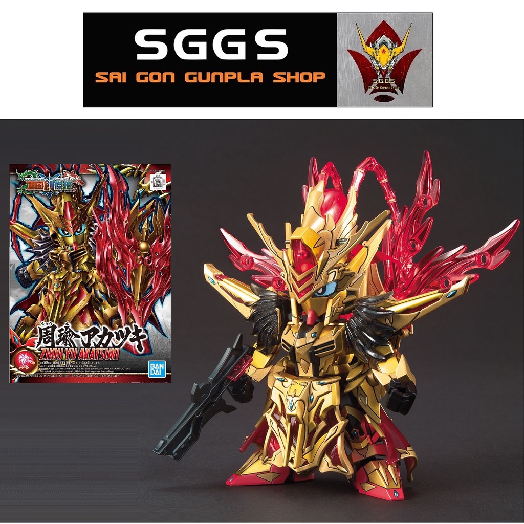 SD Zhou Yu Akatsuki Mô Hình Gundam Bandai Tam Quốc Sangoku Soketsuden Đồ Chơi Lắp Ráp Anime Nhật