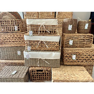 Giỏ lục bình chữ nhật Tranhandicraft