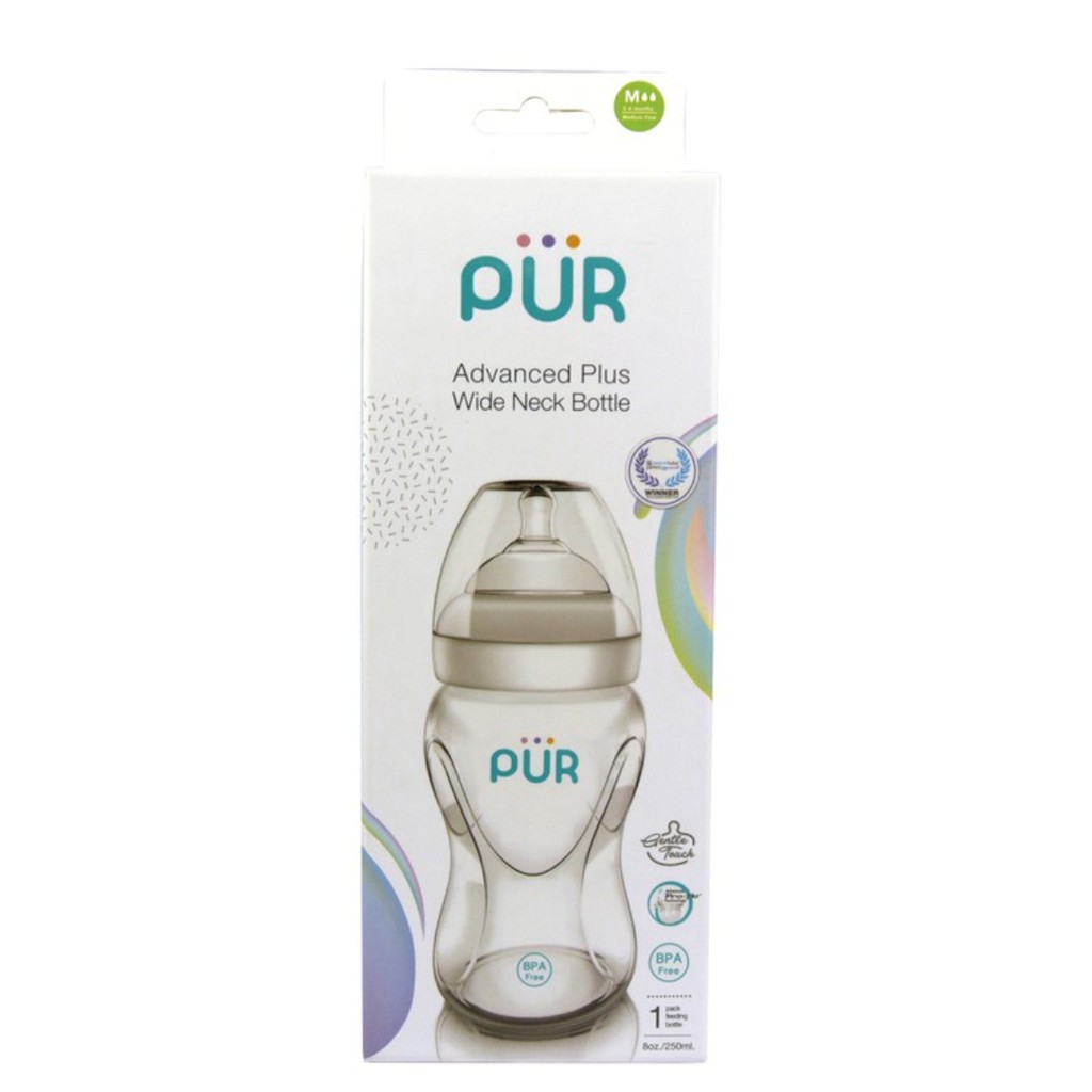Bình sữa Pur cổ rộng Advanced Plus 250ml