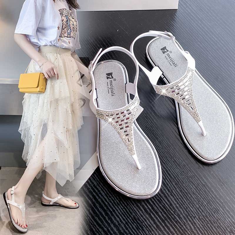 (S89) Sandal xỏ ngón đi nước đi mưa, đế DẺO DẺO