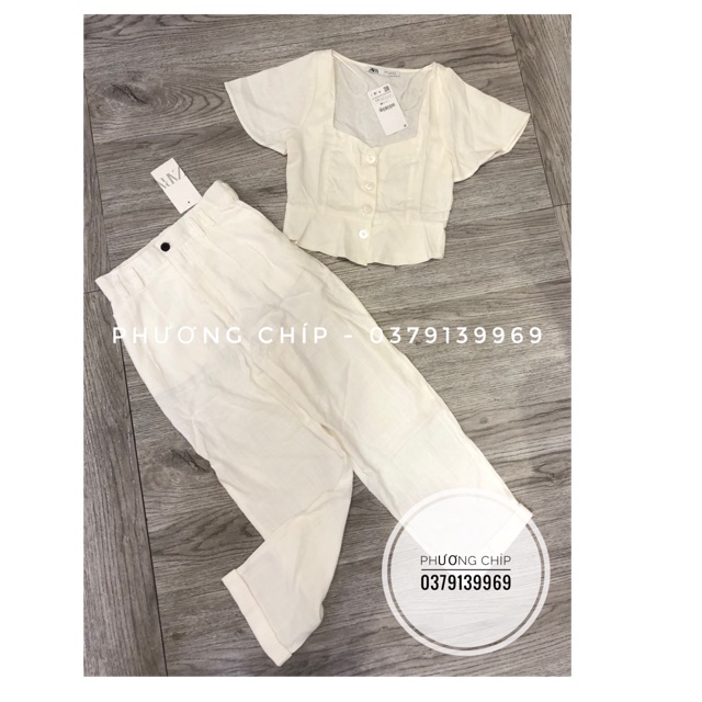 Set áo + quần trắng