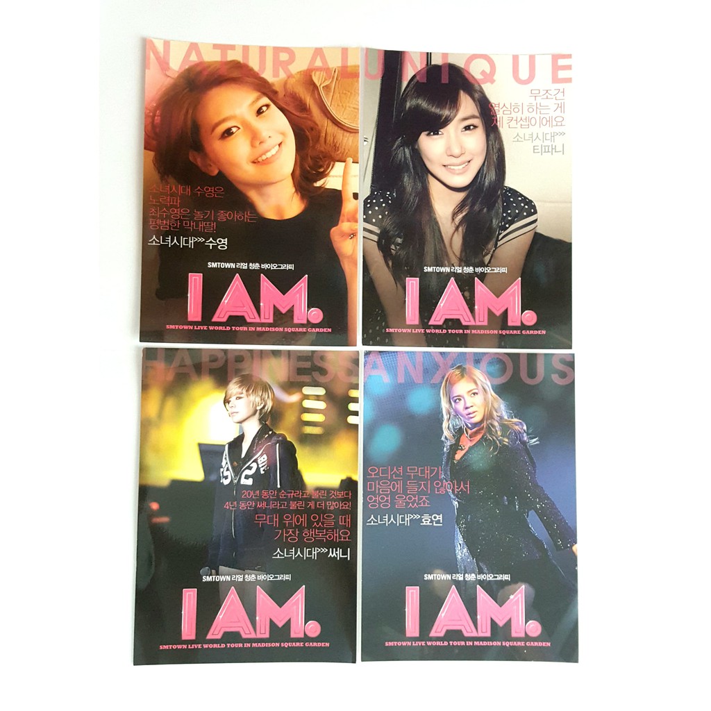 Postcard quảng bá IAM SNSD Jessica Tiffany Sooyoung Sunny