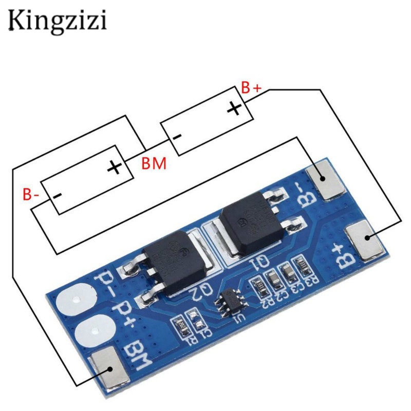 Bảng Mạch Bảo Vệ Pin Lipo 2S 8A Li-ion 7.4v 8.4V 18650 bms Pcm 15A