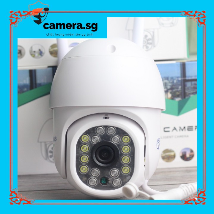 Camera yoosee 16 đèn - camera ngoài trời-xoay 360-chống mưa-ban đêm có màu