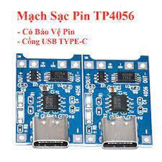 Mạch sạc pin 18650 cổng type c
