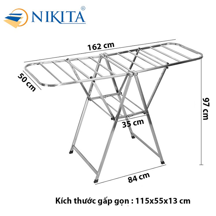 Giàn phơi thông minh - gấp gọn tiện lợi.