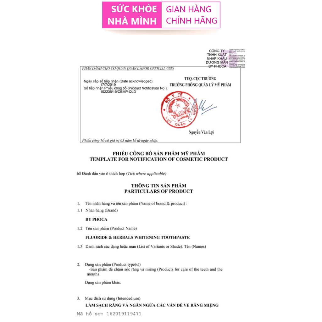 SKNM | Kem Đánh Răng Thảo Mộc Phoca 25g ® - Thái Lan