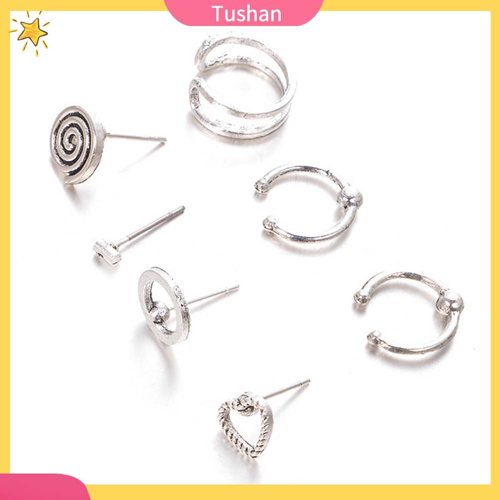 Set 7 khuyên tai phong cách Bohemian cổ điển dành cho nữ