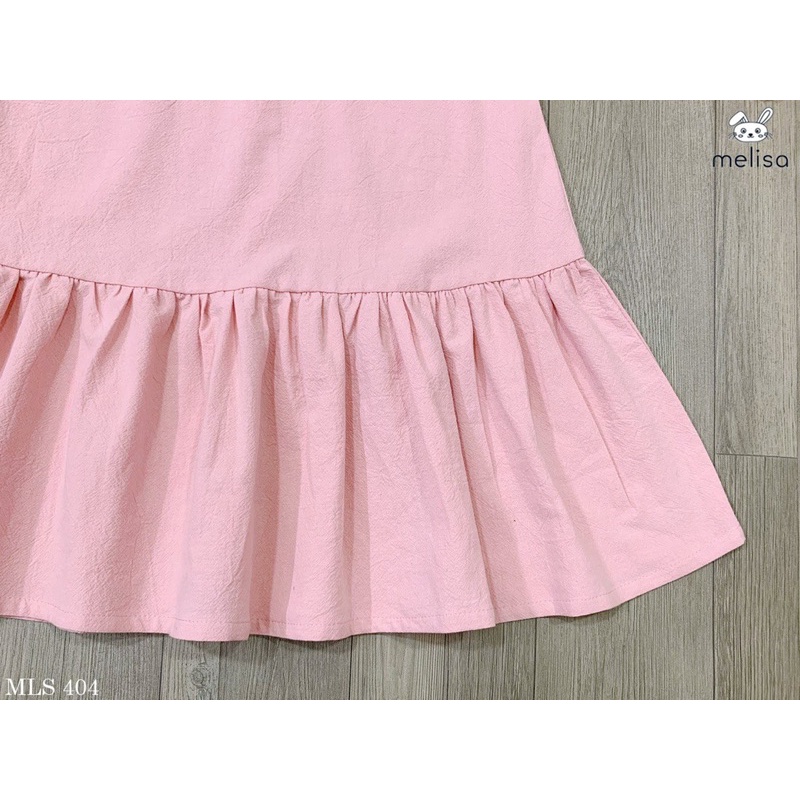 Váy melisa cổ thêu bé gái 1-10y