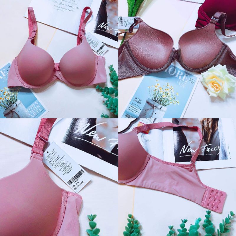 LOVELY Áo Ngực Định Hình Thái Trơn Mút Nâng 2P Cao Cấp