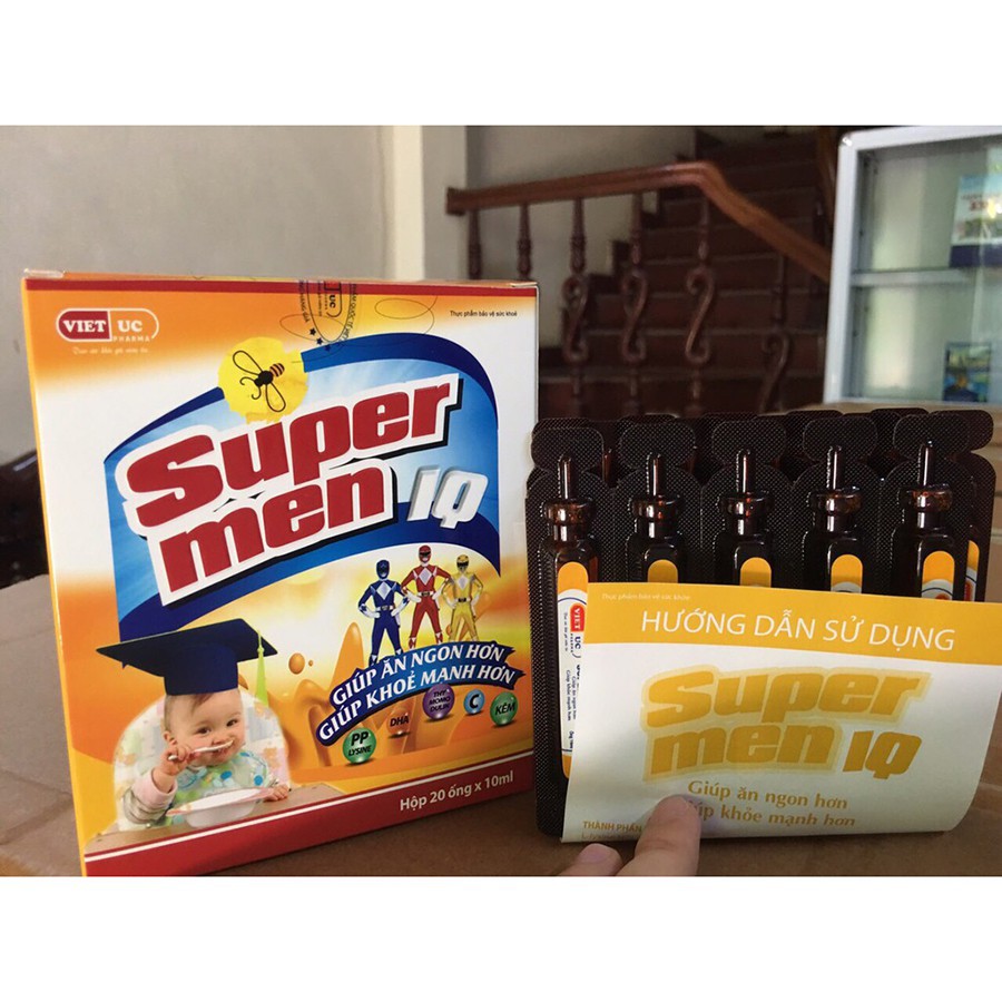 Siro Ăn Ngon Supermen IQ- Hộp 20 Ống | Thế Giới Skin Care