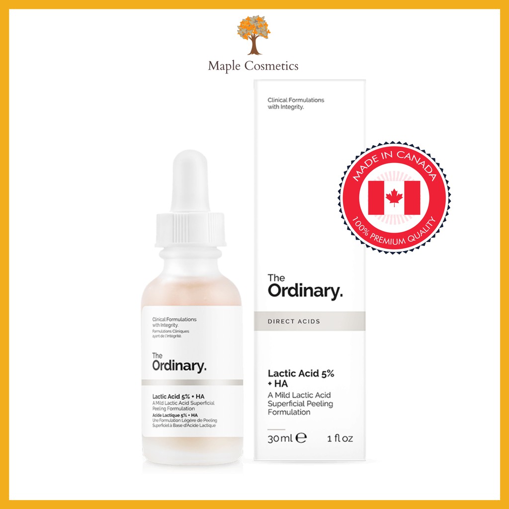 [BẢN CANADA] Tinh Chất Tẩy Tế Bào Chết Lactic 5% + HA, Latic 10% + HA - The Ordinary.