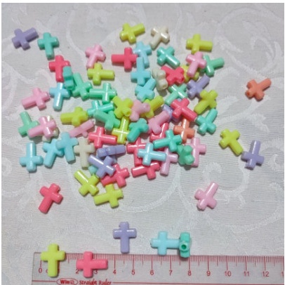 100gr hạt cườm nhựa màu - Nguyên liệu làm vòng tay, handmade