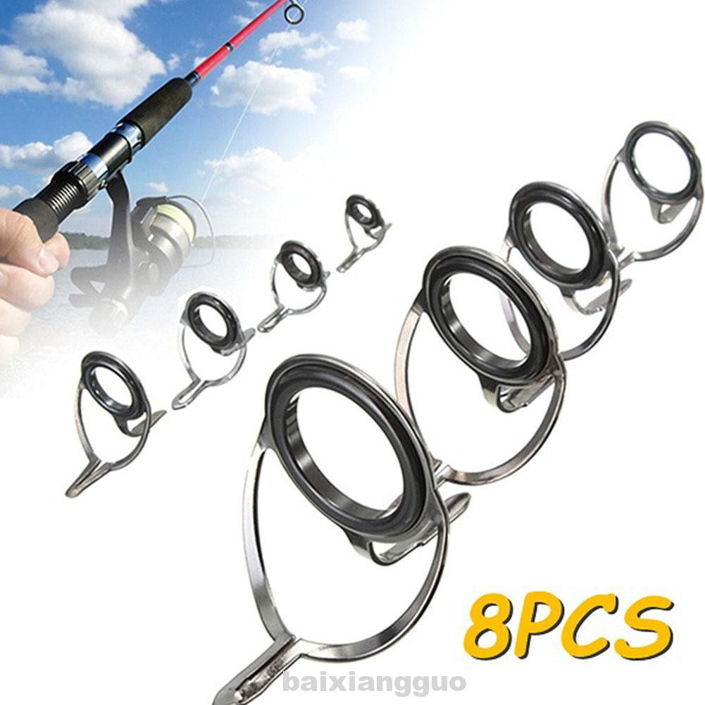 8pcs Outdoor Lightweight Durable Portable Stainless Steel Repair Kit Raft Renovation Guide Ring