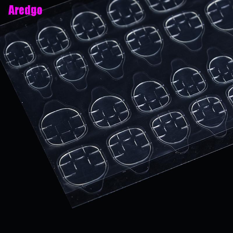 [Hàng mới về] Set 240 miếng dán móng tay giả 2 mặt trong suốt bằng acrylic