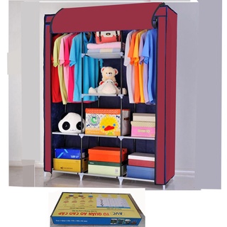 Tủ Vải Quần Áo 3 Buồng 8 Ngăn To, Bền - ảnh kèm theo thật 100%