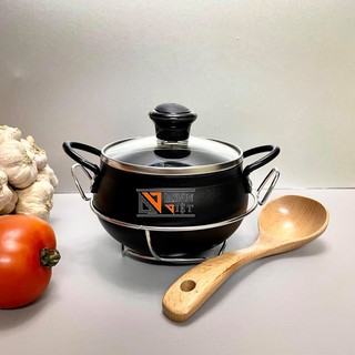 Mua Thố Nồi cơm niêu mẫu MỚI- HỢP KIM NHÔM VÂN ĐÁ CHỐNG DÍNH  tặng ĐẾ LÓT INOX+ MUỖNG GỖ CAOCẤP .  Dùng KHO QUẸT  CƠM CHÁY