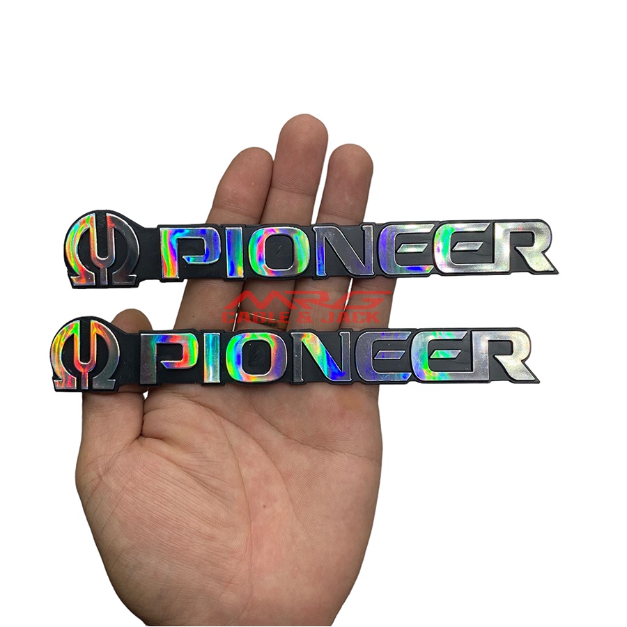 Tem Loa Pioneer, dài 16cm, nhựa cứng.