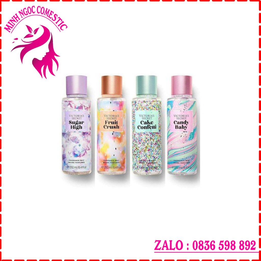 XỊT THƠM BODY VICTORIA SECRET SUGAR HIGH 250ML CHÍNH HÃNG - 5190 | Thế Giới Skin Care