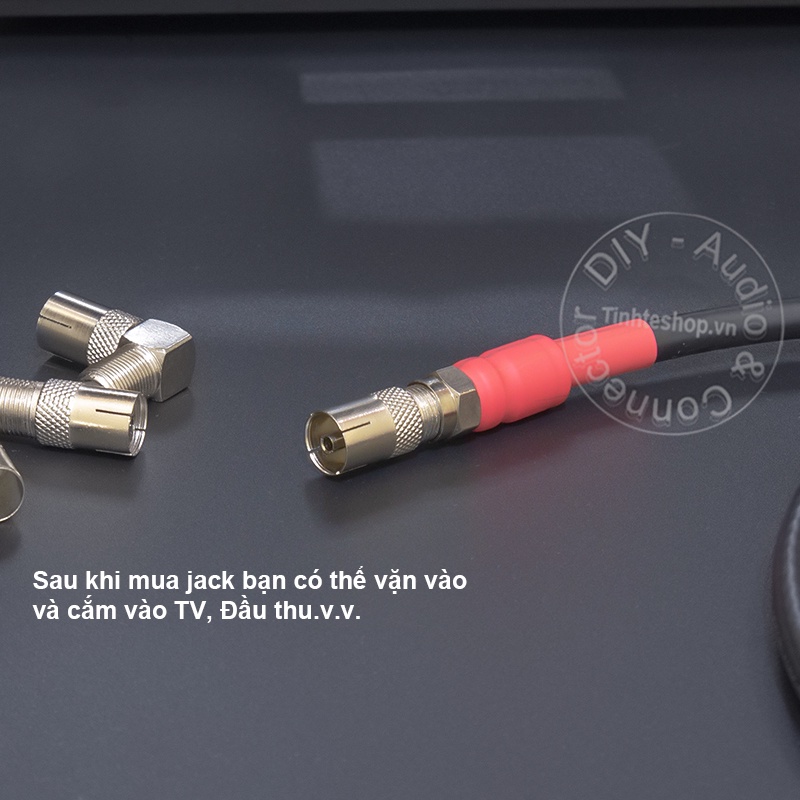 Dây truyền hình cáp anten TV F5 connector DIY 0.5M đến 10M