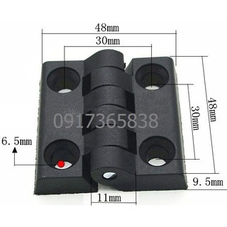 BẢN LỀ NHỰA ĐEN 50*50