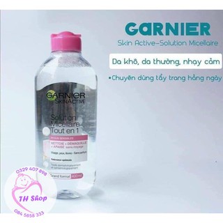 (Hàng Pháp) Tẩy trang Garnier Micellar Cleansing Water Pháp Cho Da Nhạy Cảm 400ml