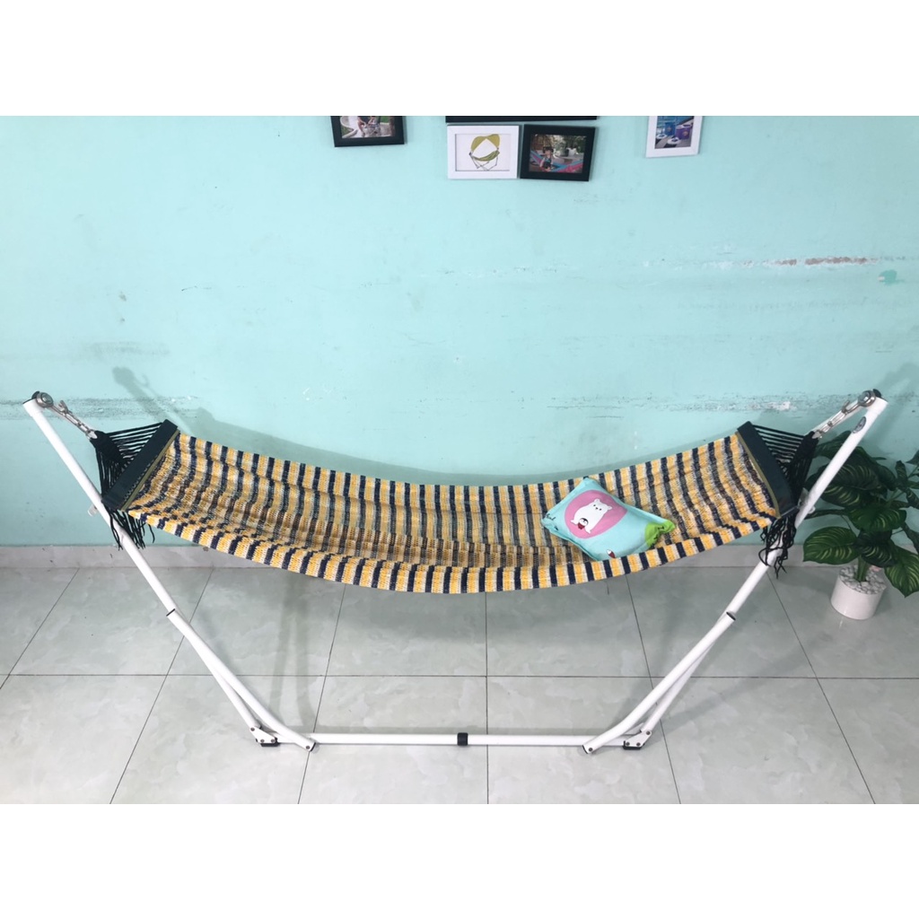 Võng lưới Ban Mai in sọc, in họa tiết cán nhựa 40cm(không kèm khung)