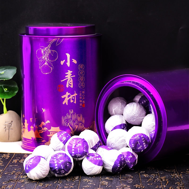 Trà Phổ Nhĩ Quýt Vân Nam Chính Hiệu (Tiểu Thanh Cam) hộp thiếc 500 gram