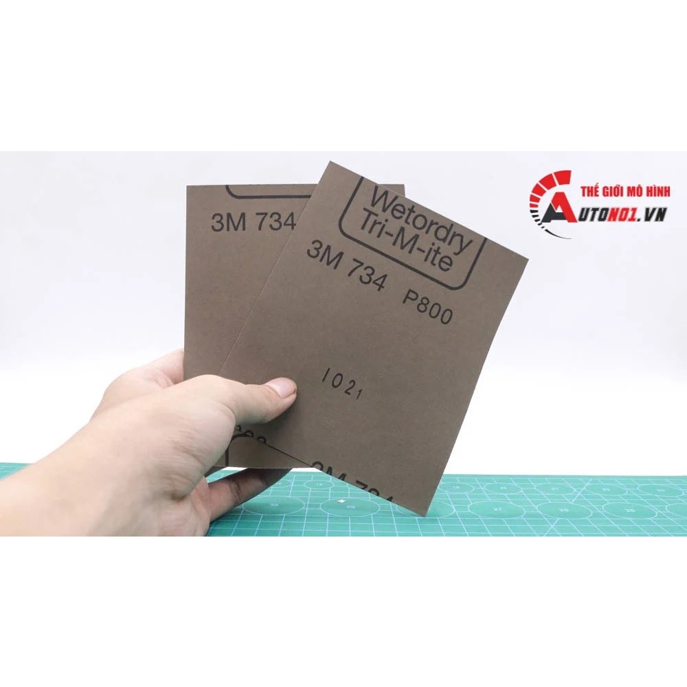 Combo 2 miếng giấy nhám nước 3M 11.5cm x 14cm PK369