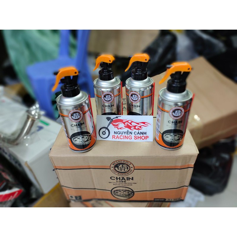 4 chai xịt sên megacools chain lube