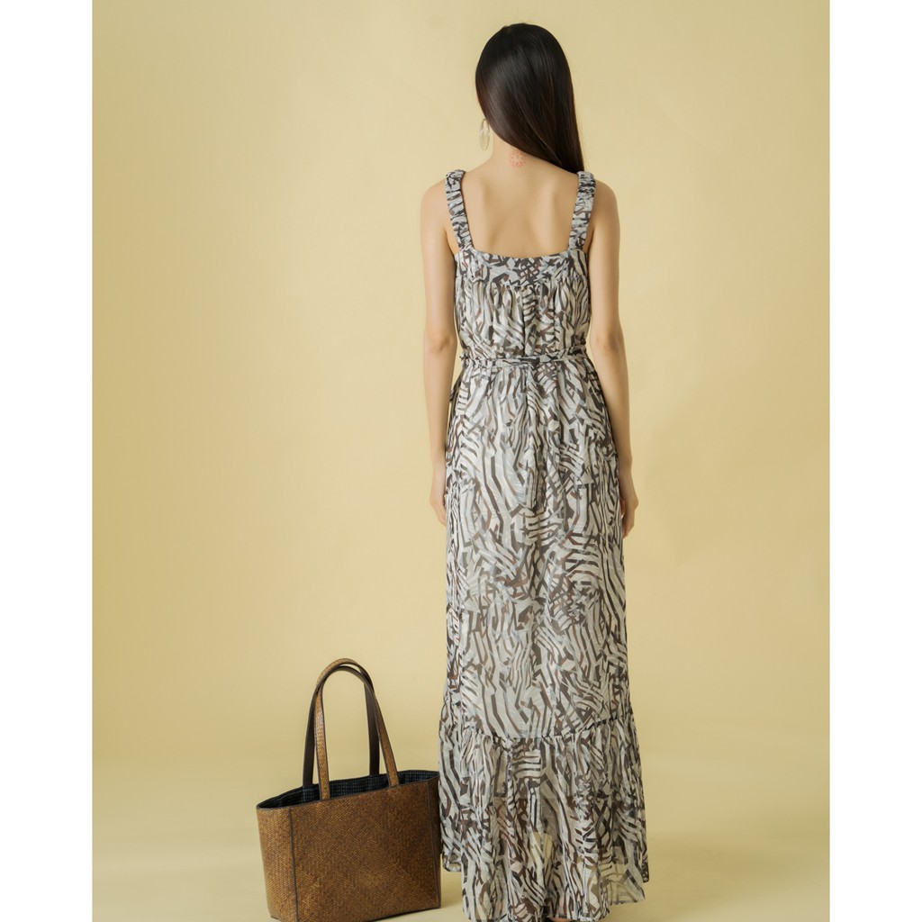 Đầm Voan Fly Sky F2 Xám D510