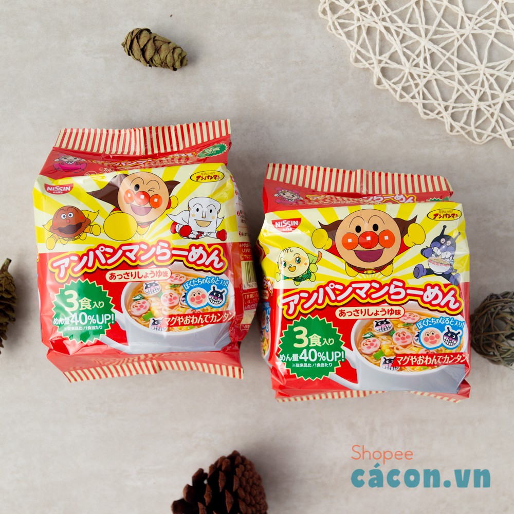 MÌ ĂN LIỀN ANPANMAN NISSIN NHẬT BẢN 90g CHO BÉ TỪ 12 THÁNG TUỔI