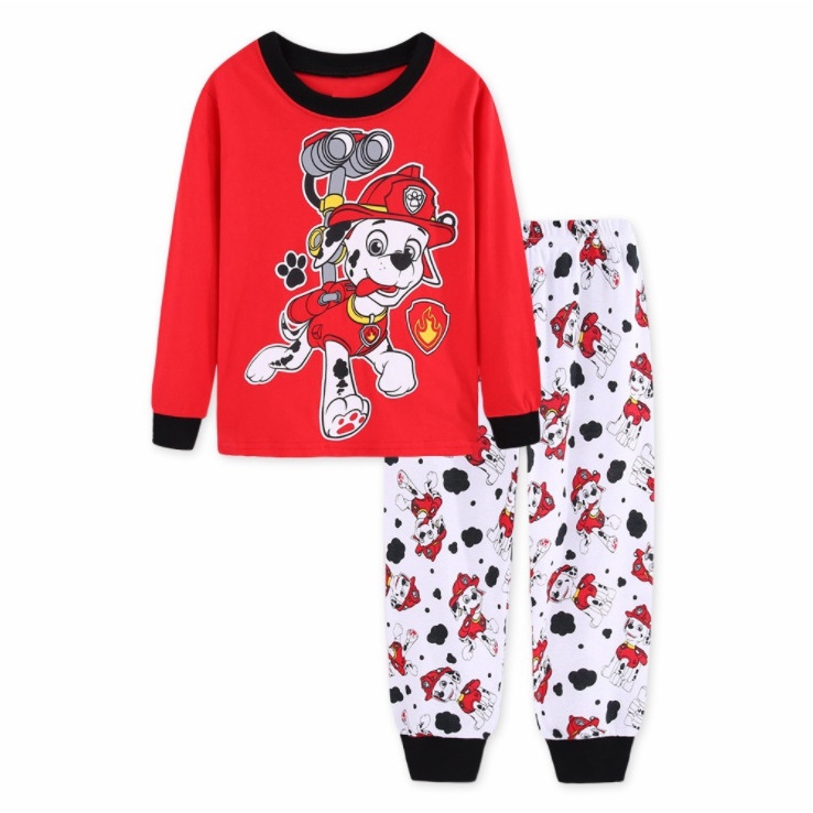 Bộ Đồ Ngủ Tay Dài In Hoạt Hình Paw Patrol Mickey Dễ Thương Cho Bé Trai