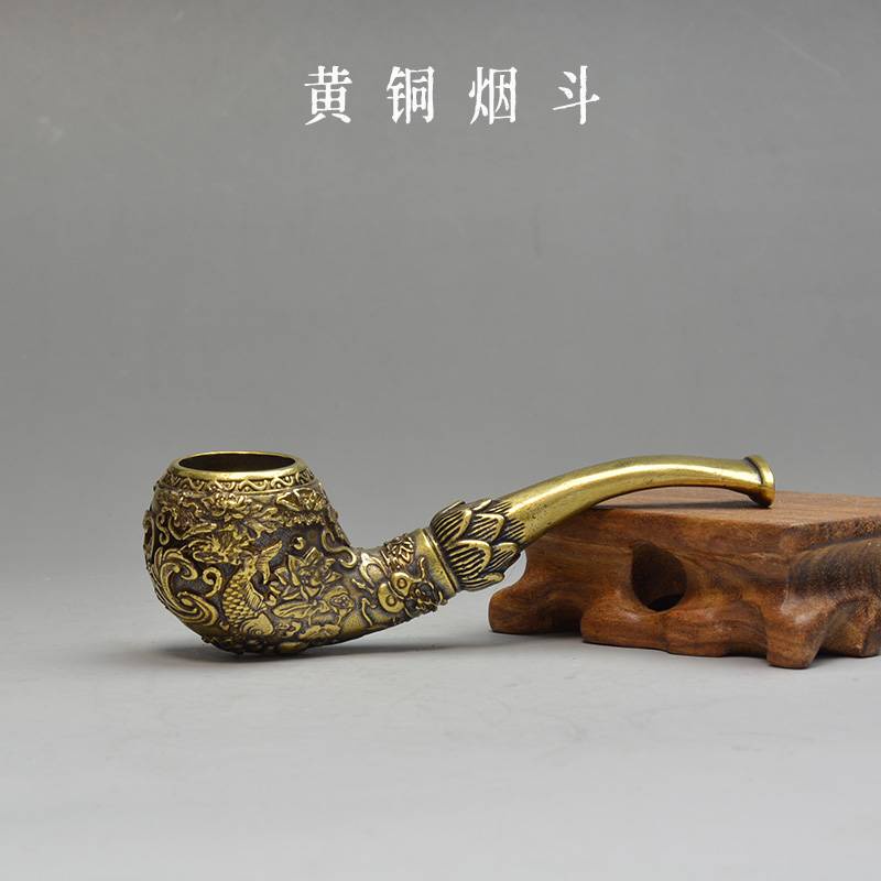 Ống Đồng Cổ Điển Đầy Đủ Hoa Và Giảm Căng Thẳng Mỗi Năm. Hộp Đựng Thuốc Lá szmalai7.my Bằng Đồng Thau Tinh Tế