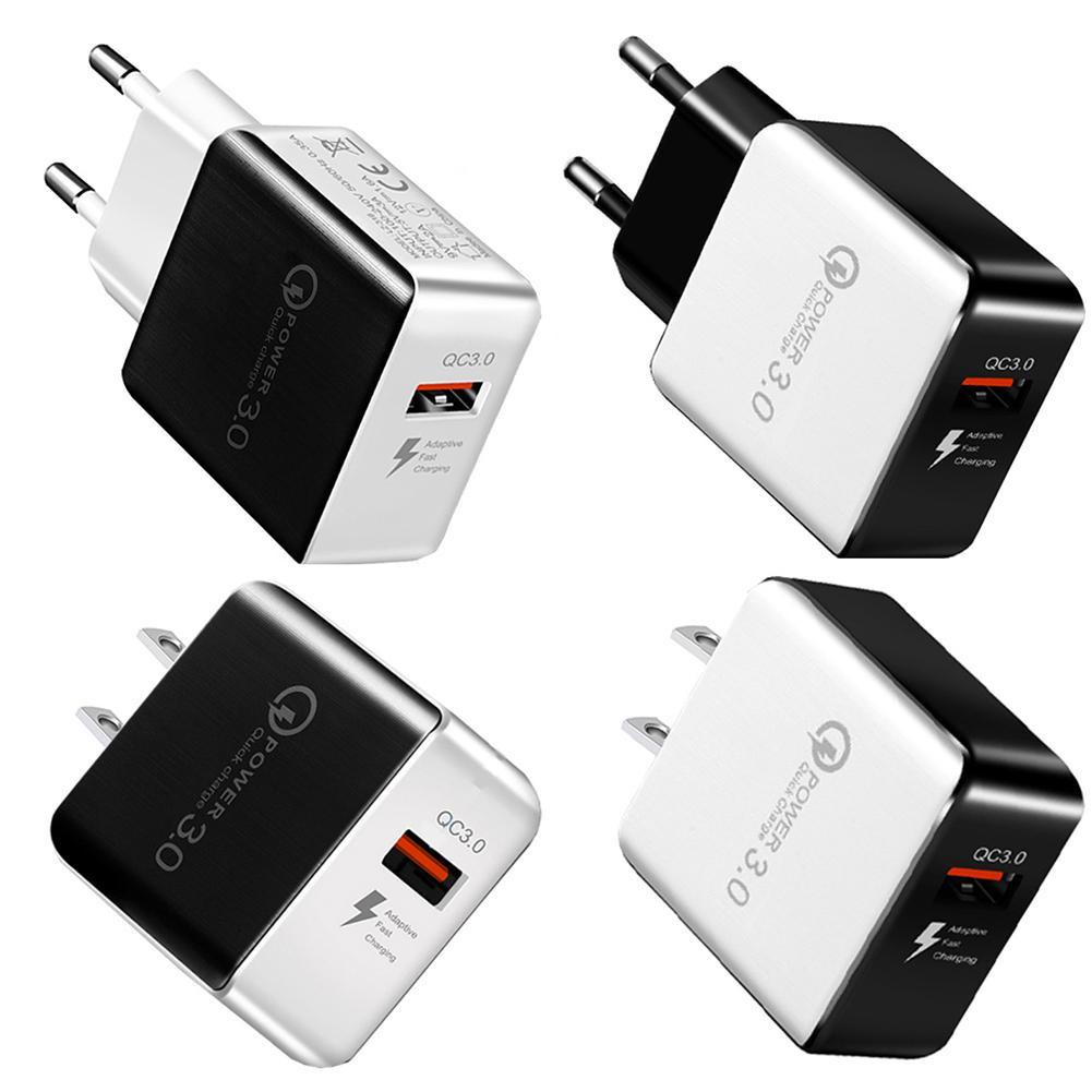 Củ Sạc Nhanh Qc 5V9V12V 3.0 Cổng Usb 3.0 W6O5 Hình Vuông Phong Cách Âu Mỹ