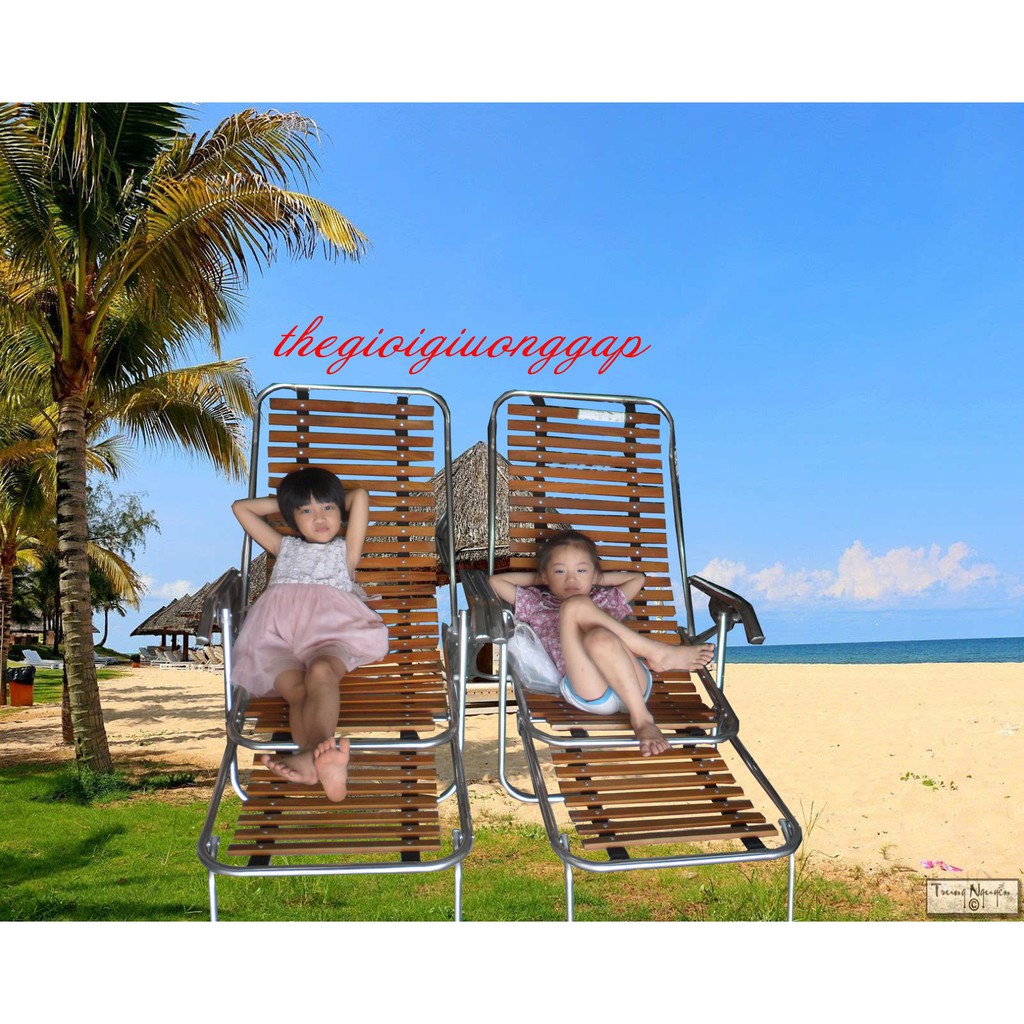 Ghế Gấp Inox nan gỗ Lim cao cấp