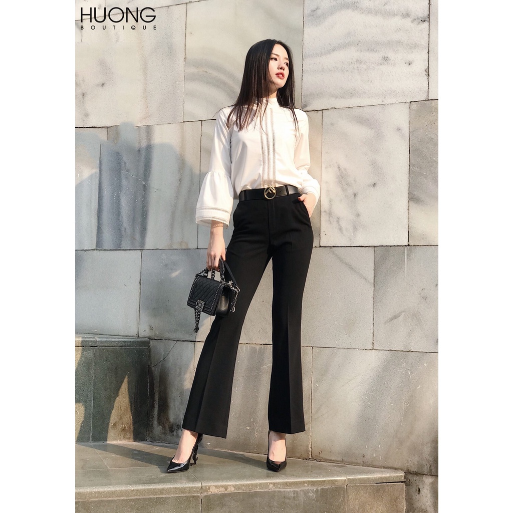 Quần đen ống loe nữ HUONG BOUTIQUE - HBQ15