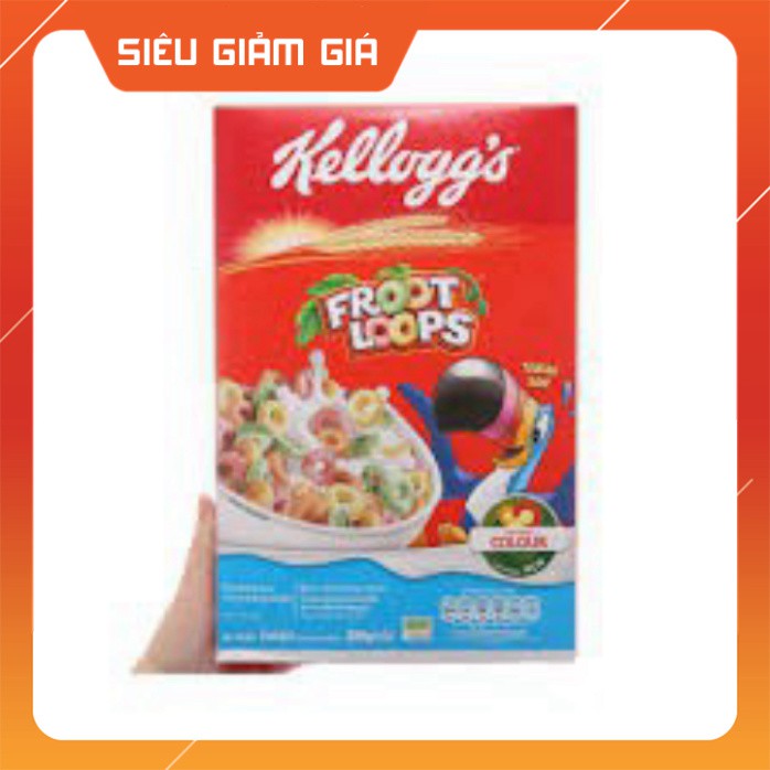 * Ngũ cốc ăn sáng Kellogg's Froot Loops 300g Ma20s vb14s