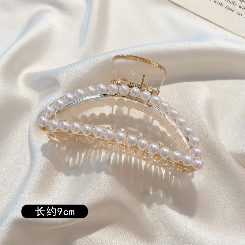 Kẹp Tóc Càng Cua Đính Ngọc Trai Thời Trang