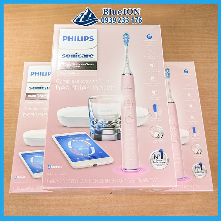 [Hàng Mỹ] Bàn chải điện Philips Sonicare 9500 DiamondClean Rechargeable Electric Toothbrush